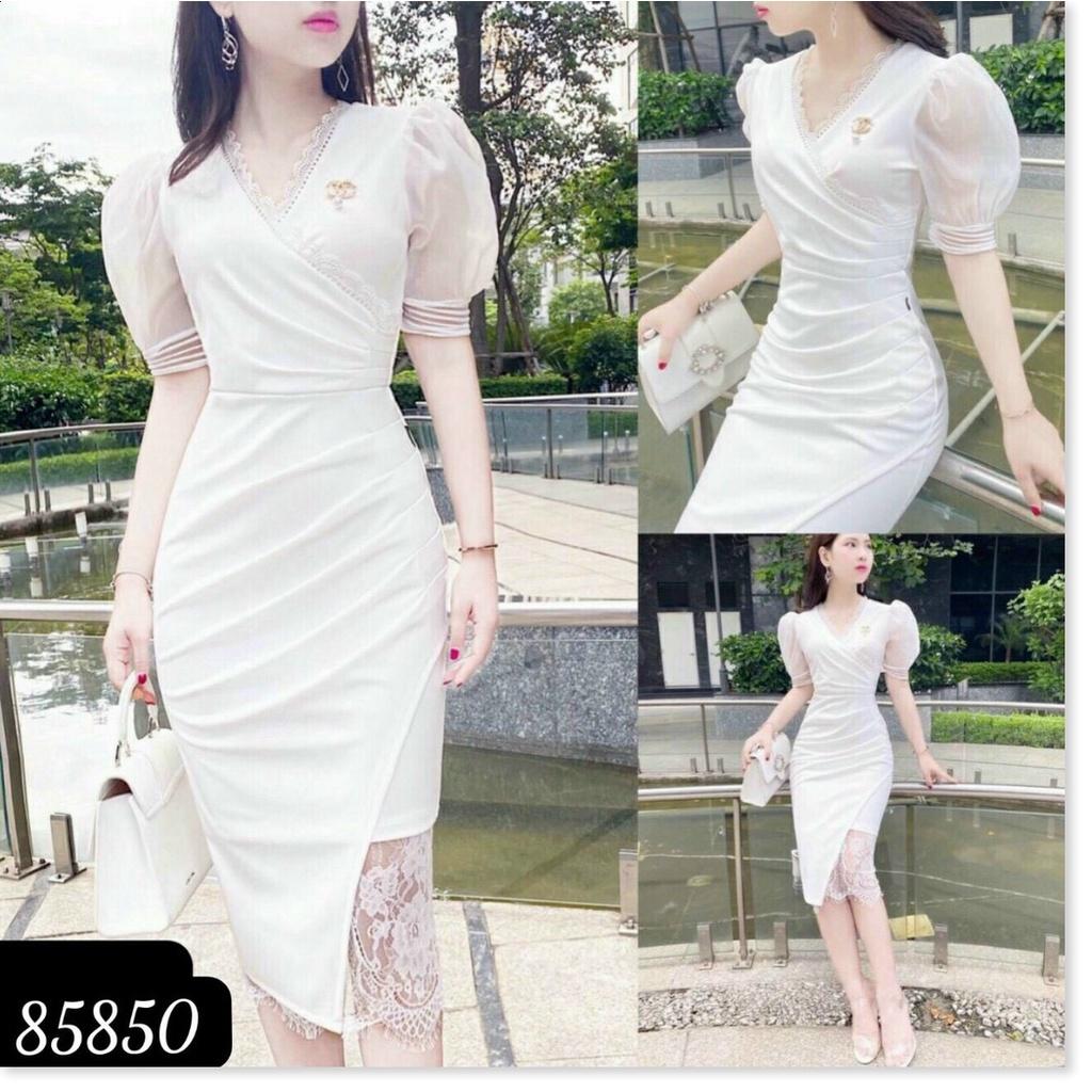 ĐẦM BODY UMI TRẮNG SANG TRỌNG XỊN XÒ CHO CÁC QUÝ CÔ NƯƠNG THỜI TRANG KME FASHION
