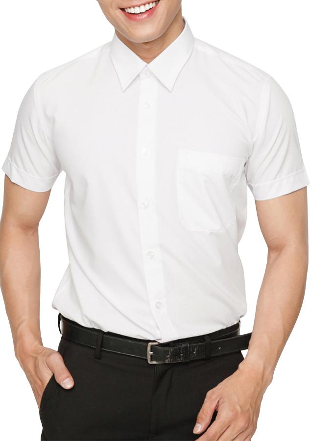 Áo Sơ Mi Màu Ngắn Tay SLimfit 345 Vĩnh Tiến - LT2-G800 - Trắng