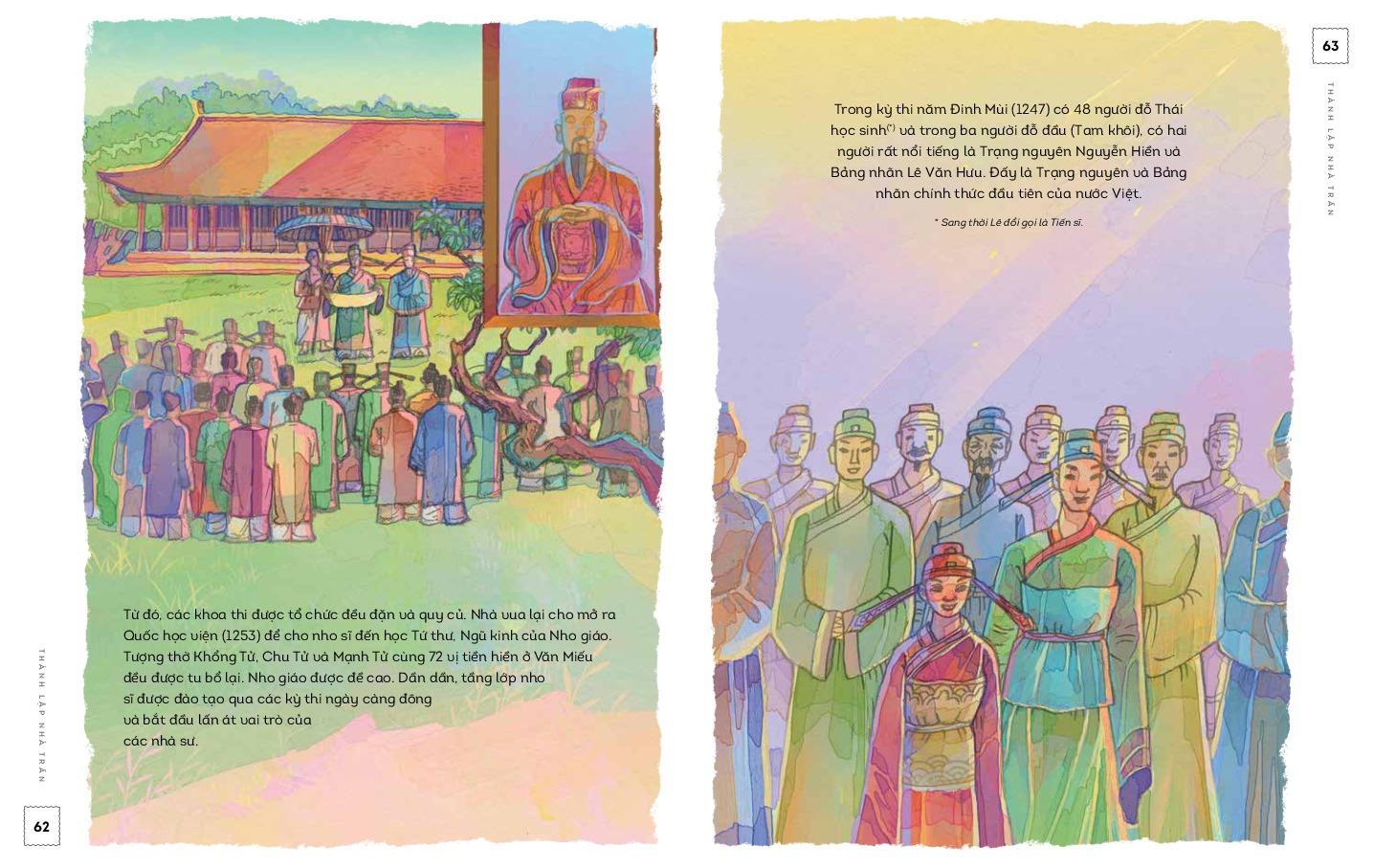 Sách - Lịch Sử Việt Nam Bằng Tranh - Thành Lập Nhà Trần - Bản Màu