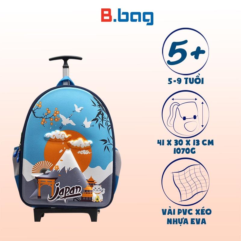 Balo cần kéo B.bag Around the World dành cho học sinh cấp 1