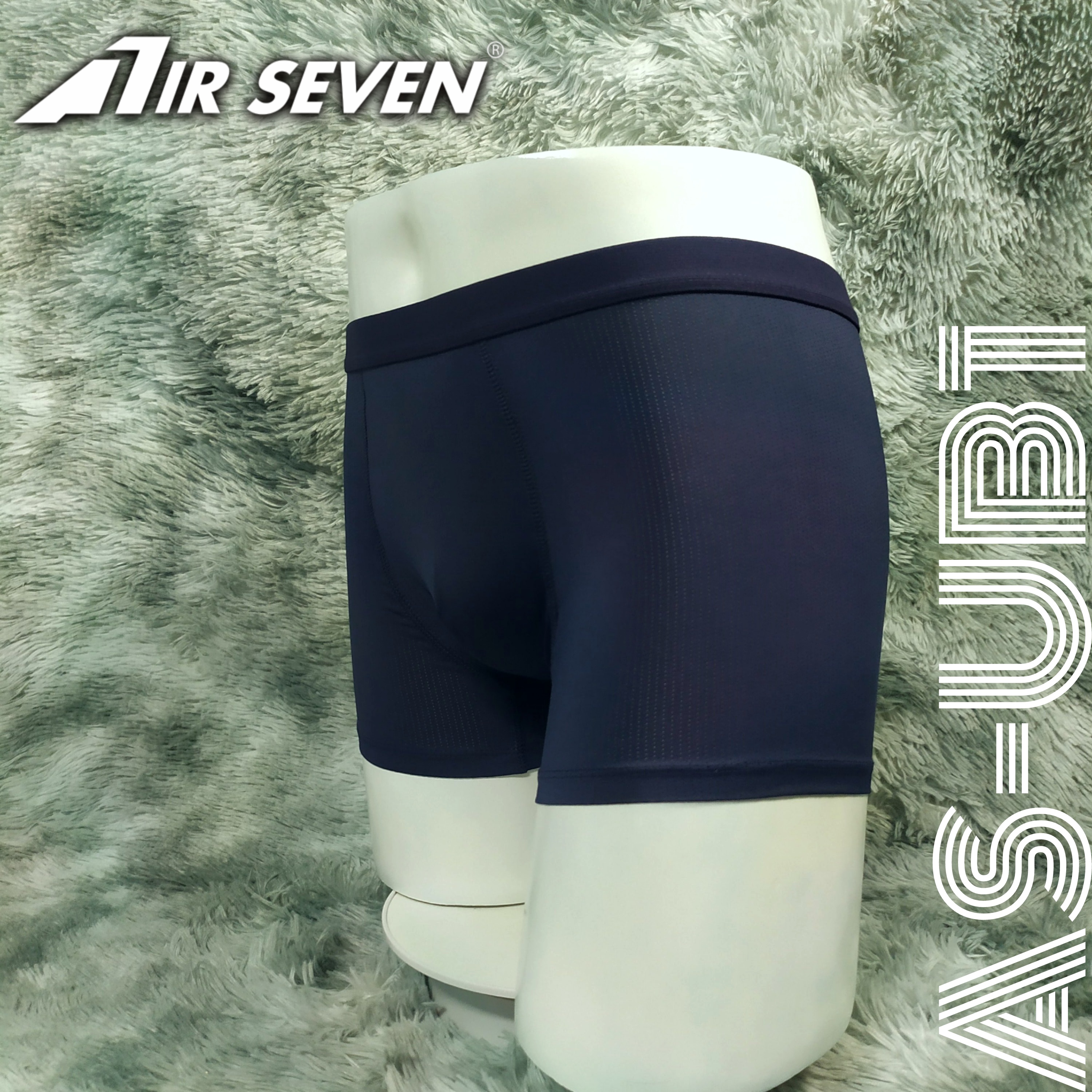 Quần lót nam Boxer co giãn 4 chiều, lưng thun nhỏ, công nghệ thoáng khí - màu Xanh đen