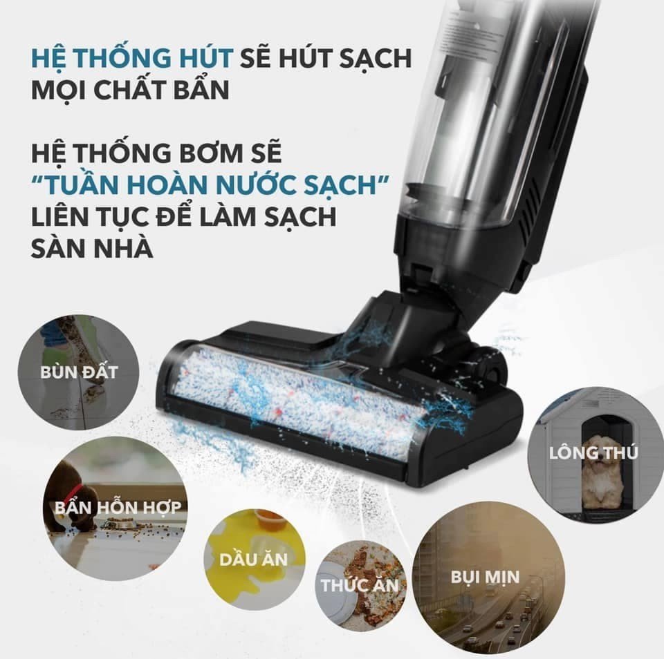 MÁY HÚT BỤI LAU NHÀ DIỆT KHUẨN MAMIBOT KLOMO MULTI-SURFACE FLOOR CLEANER