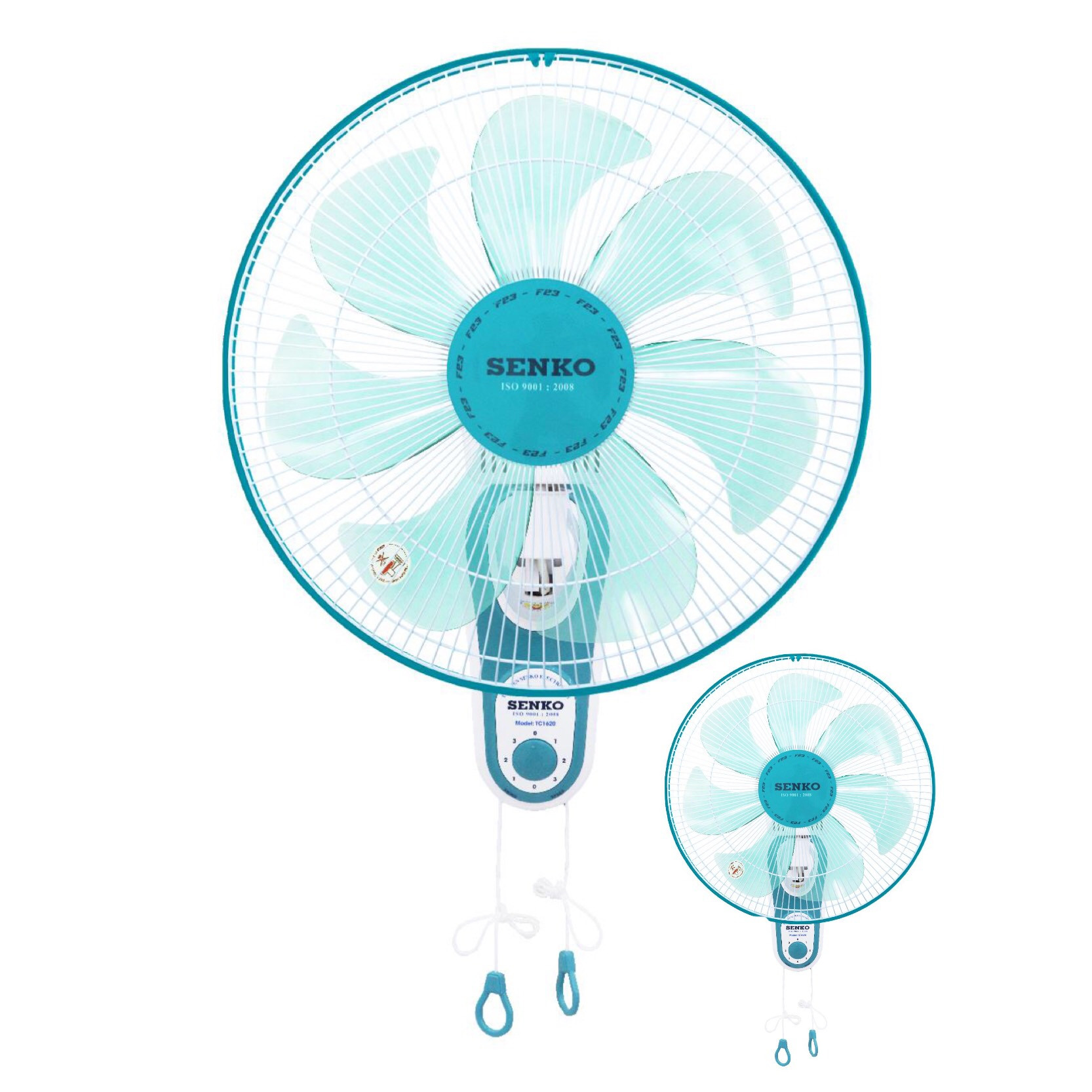 Quạt treo 2 dây mẫu mới F23 Senko TC1620 (1 thùng / 2 cây) - Màu ngẫu nhiên - Hàng chính hãng
