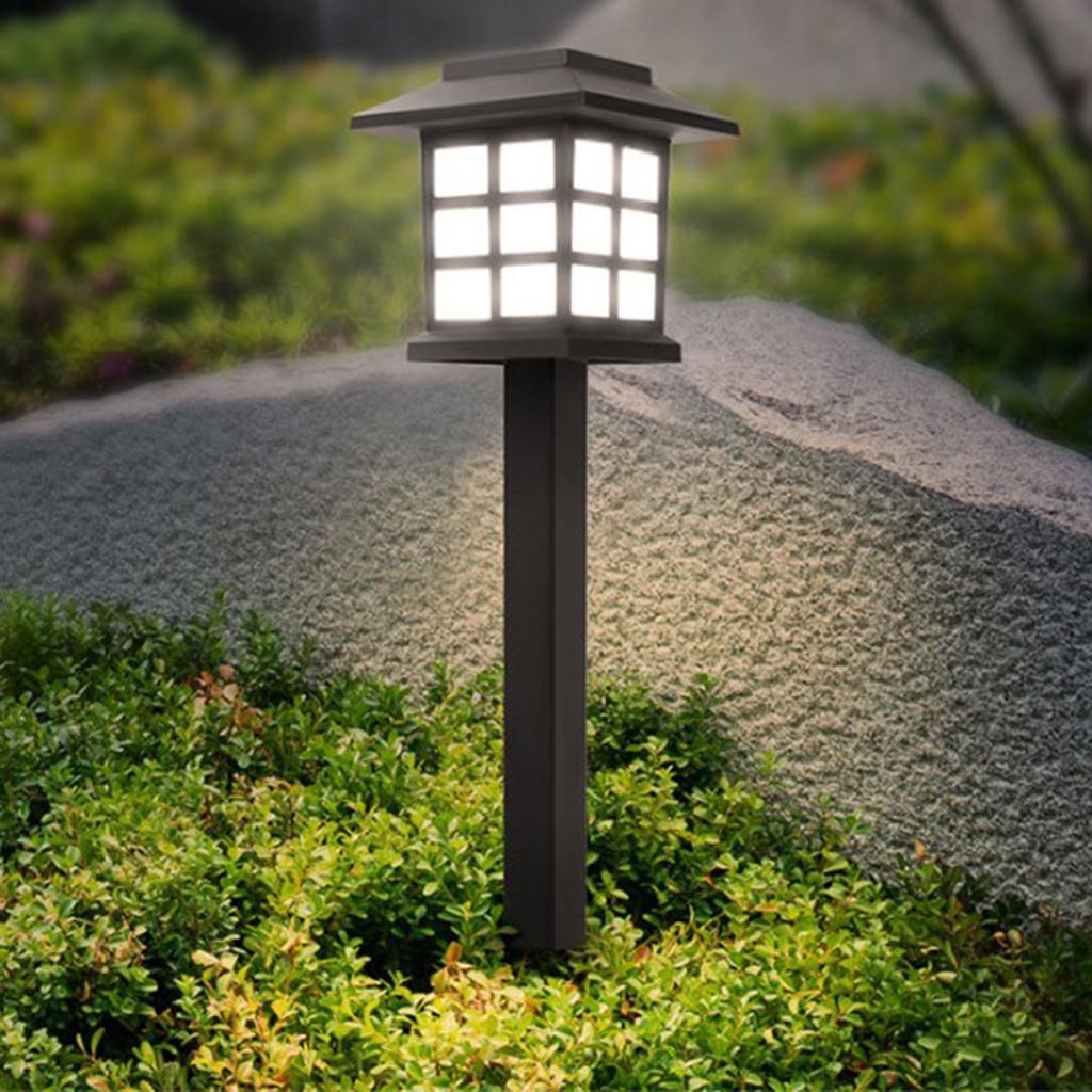 2PC Solar Garden Lights Outdoor Landscape Pathway Lights for Walkway Patio White
