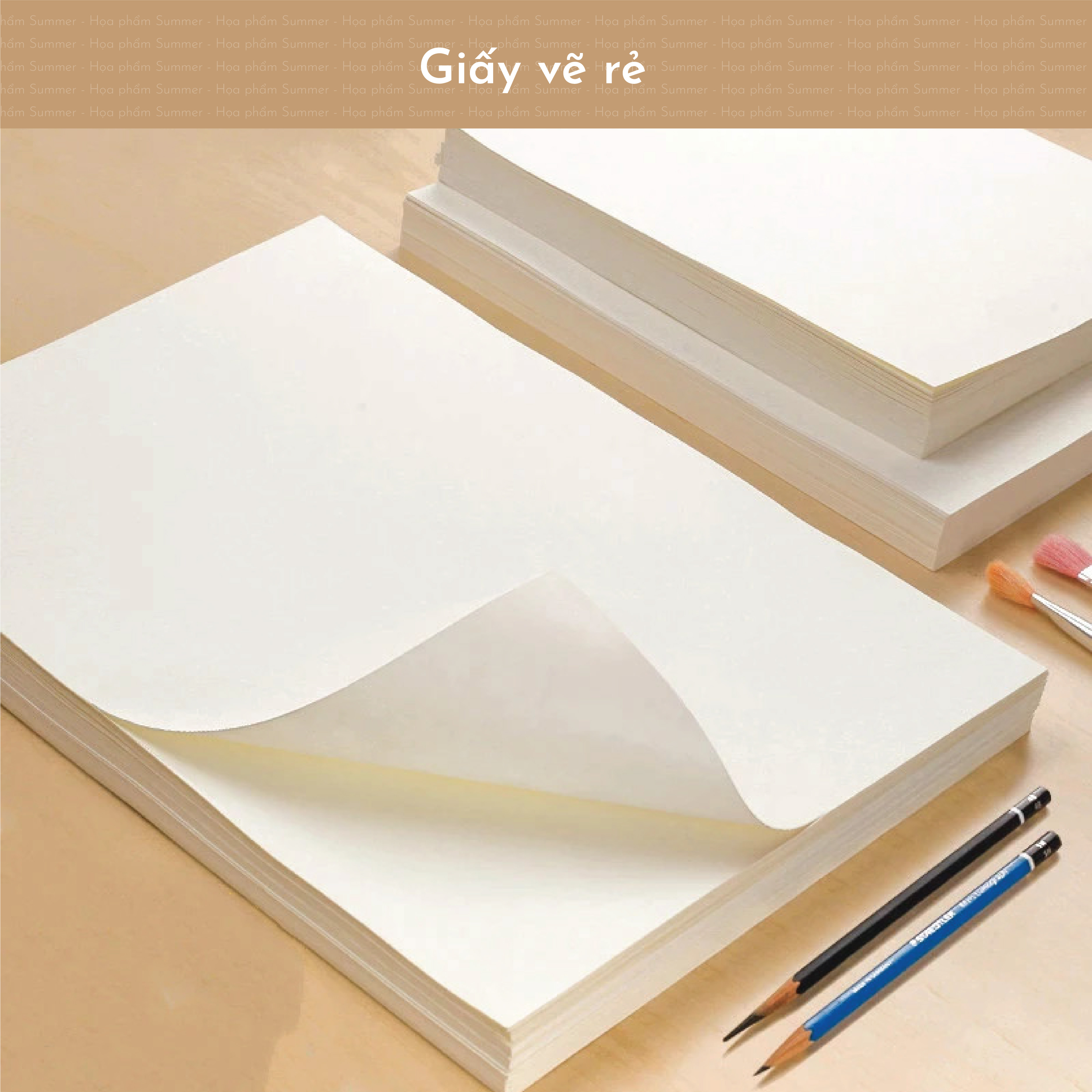 Giấy vẽ rẻ - A3 đủ (27cm * 41,5cm)