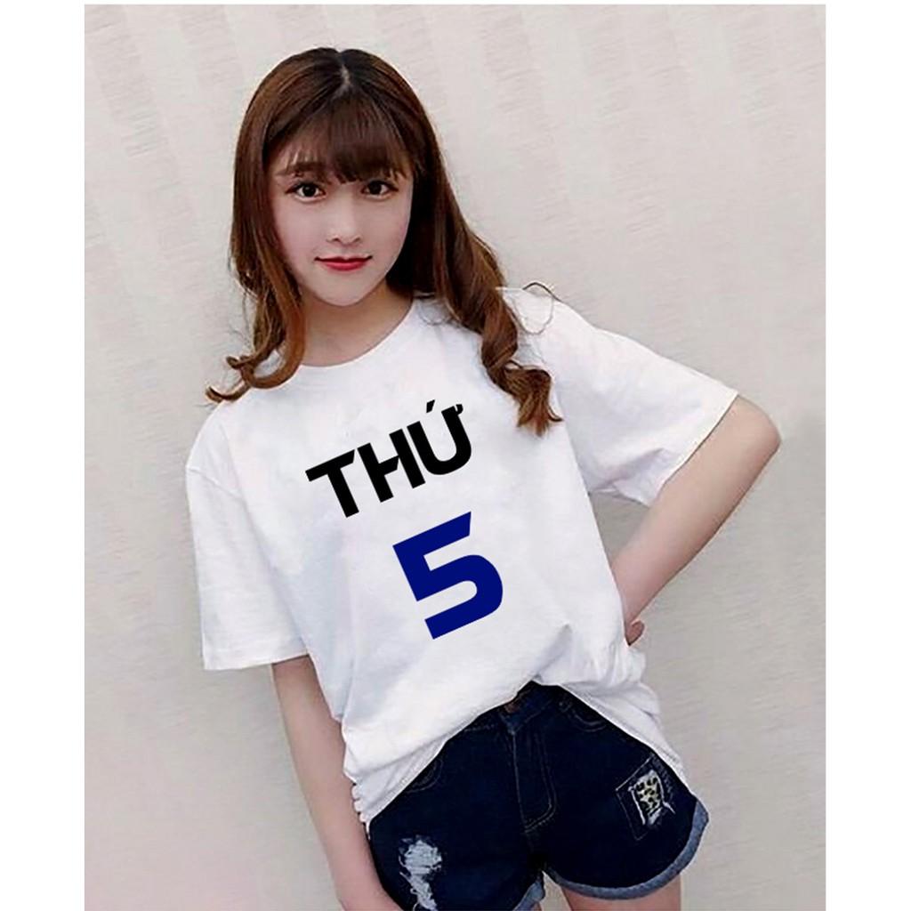 7 Áo Thun Theo Thứ - Trọn bộ Hàn Quốc