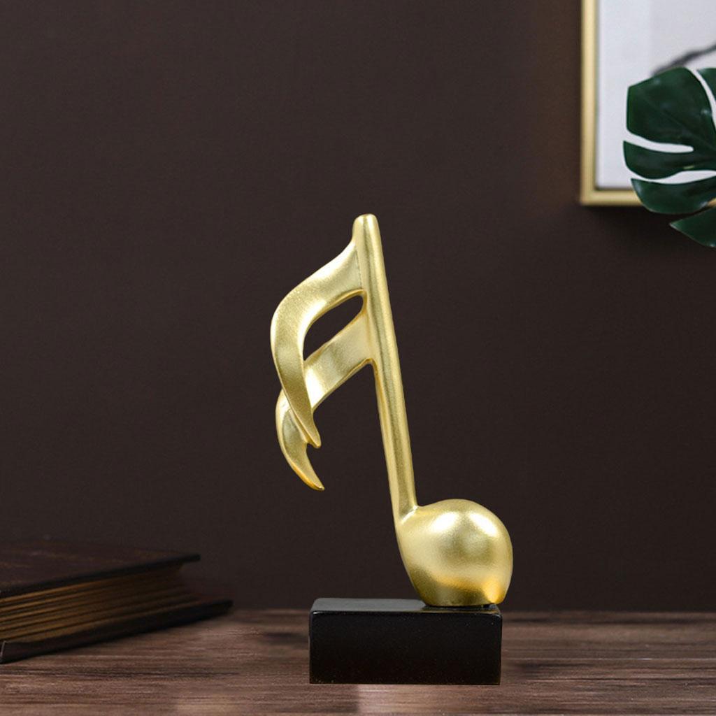 Music Note Sculpture Ornament Figurine Statue Photo Props Decoration