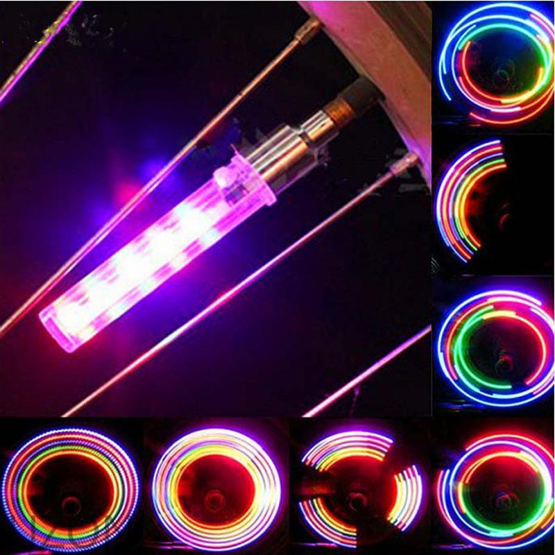 2 Đèn Led 5 Bóng Gắn Van Bánh Xe Đạp Leo Núi Chuyên Dụng