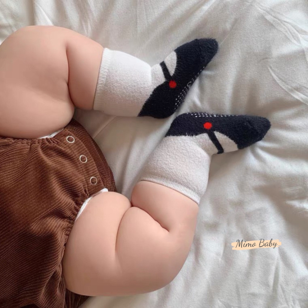 Tất vớ cao cổ mùa thu đông hình đôi giày dễ thương cho bé T37 Mimo Baby