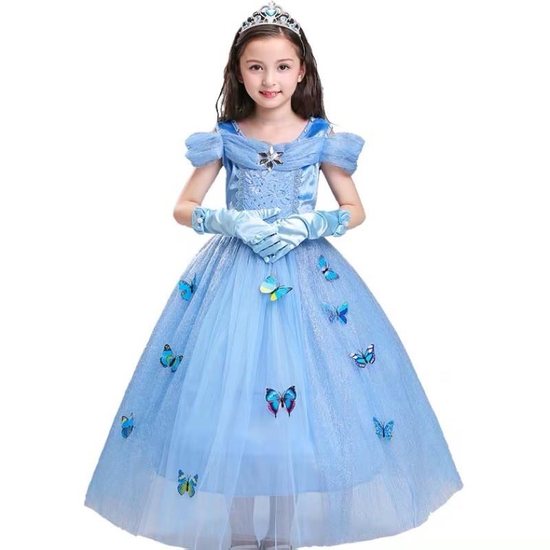 Đầm váy công chúa Elsa cho bé gái hàng nhập siêu xịn
