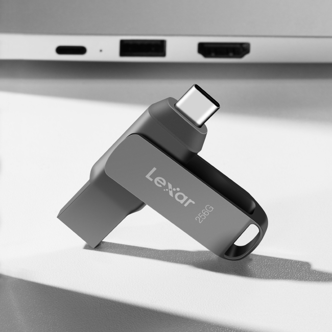 USB Lexar JumpDrive Dual Drive D400 Type-C / Type-A - USB 3.1 64G / 128GB, tốc độ đọc 130Mb/s, tương thích MAC / PC - Hàng chính hãng
