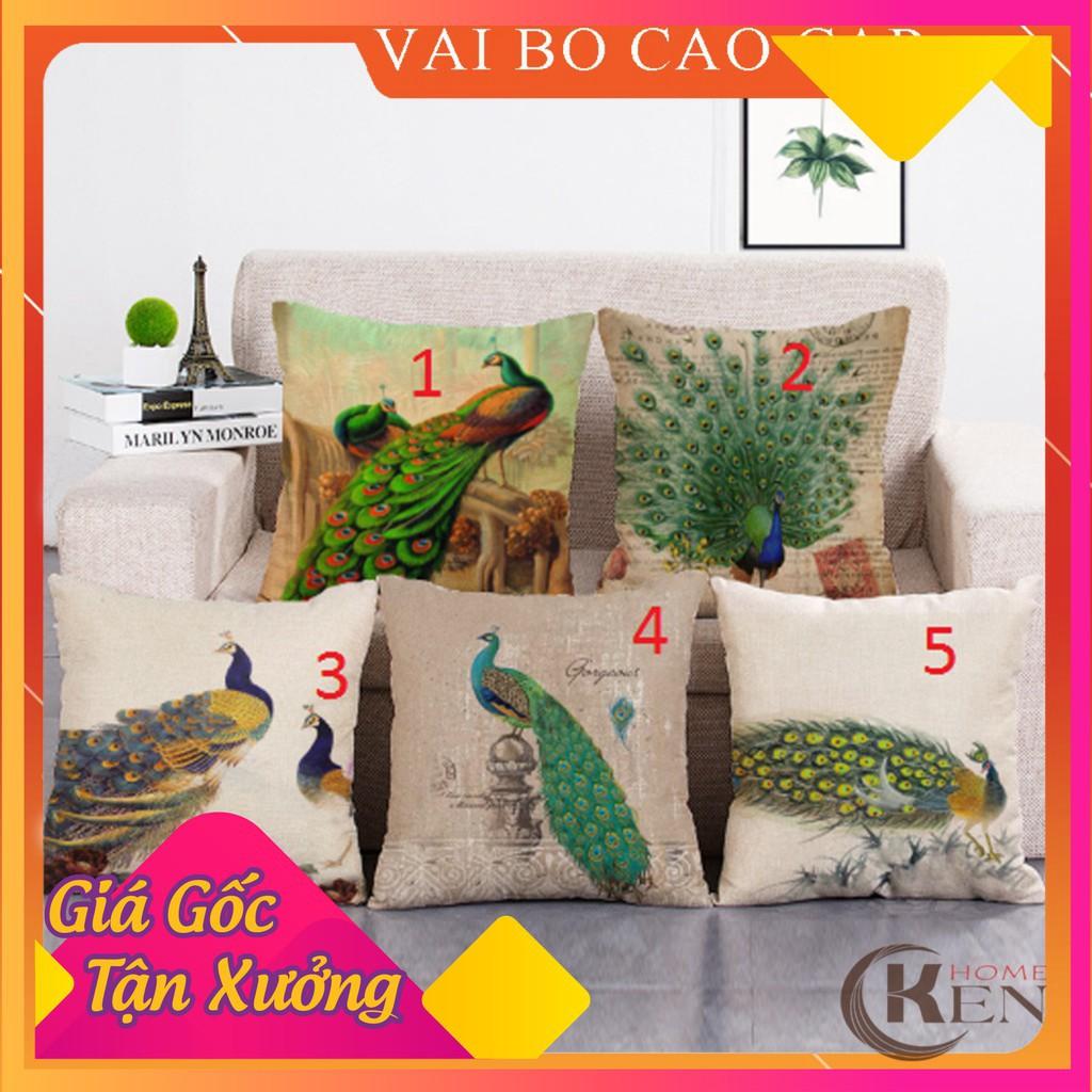 Gối Tựa Lưng | Gối Tựa Sofa, Gối Vuông Trang Trí In Hoạt Tiết Hoa Lá Hiện Đại Kích Thước 45x45cm