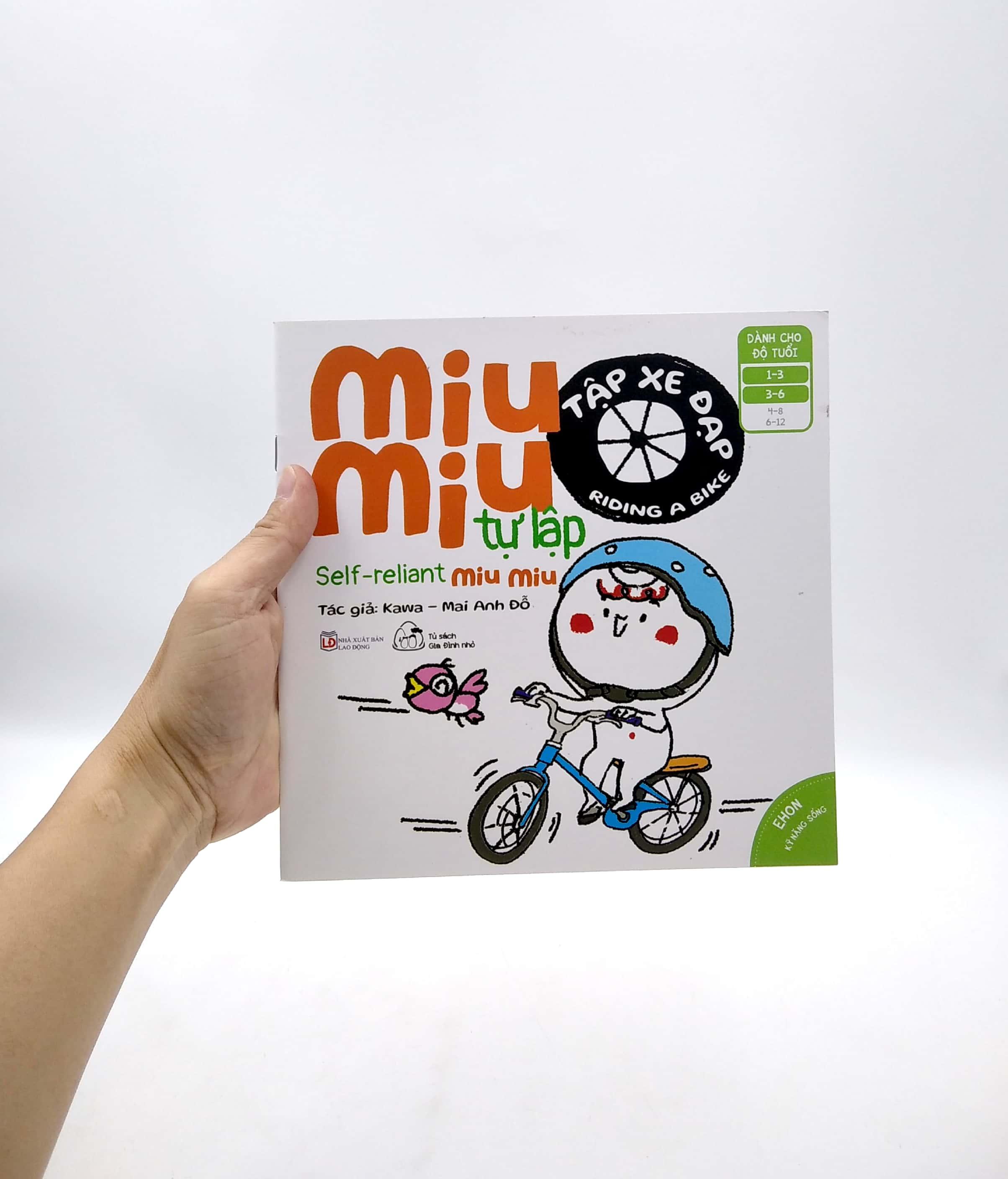Sách Ehon Miu Miu Tự Lập Phần 2 Song Ngữ - Tập Xe Đạp