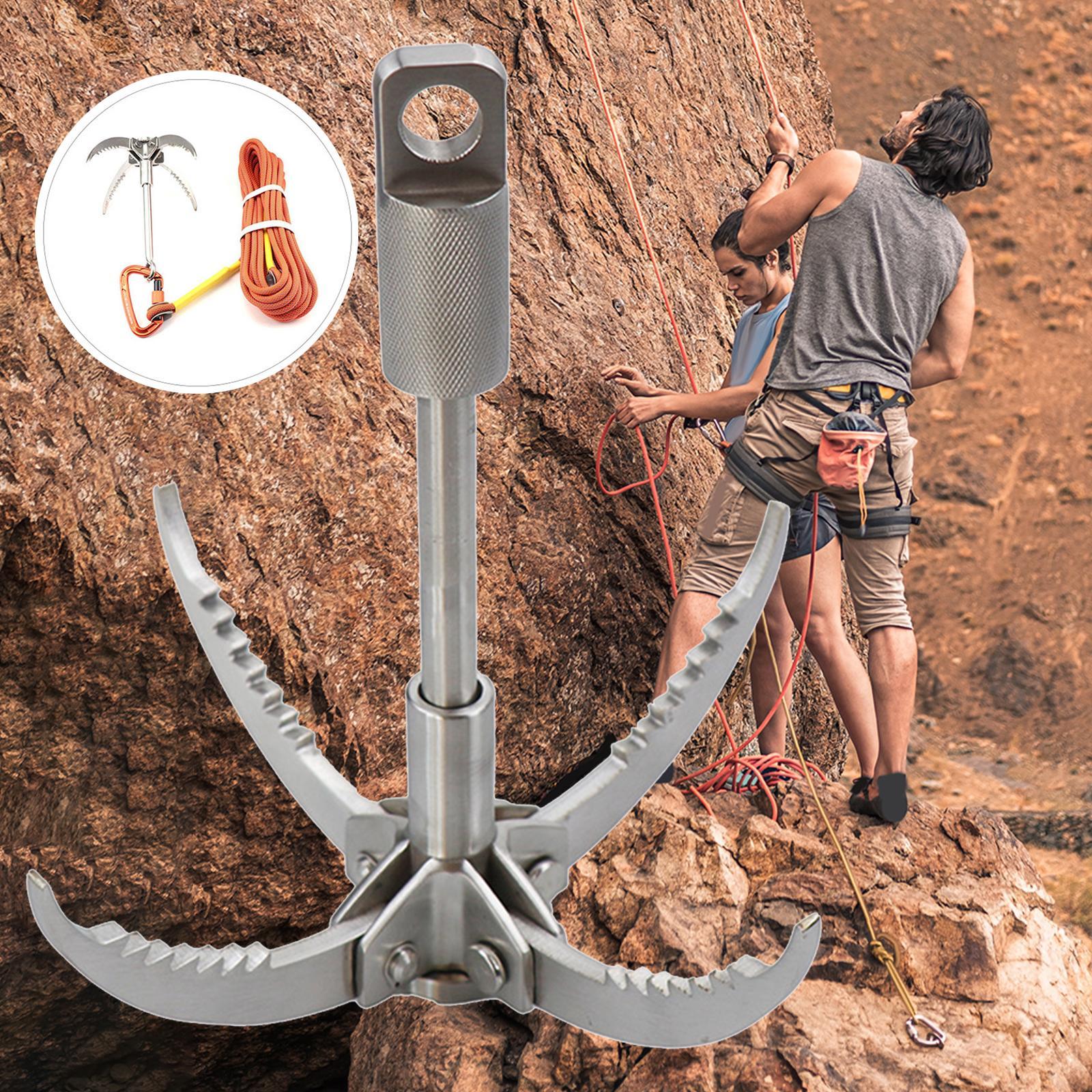 Grappling Hook, Durable Outdoor Multifunctional Climbing Hook for Survival Hiking