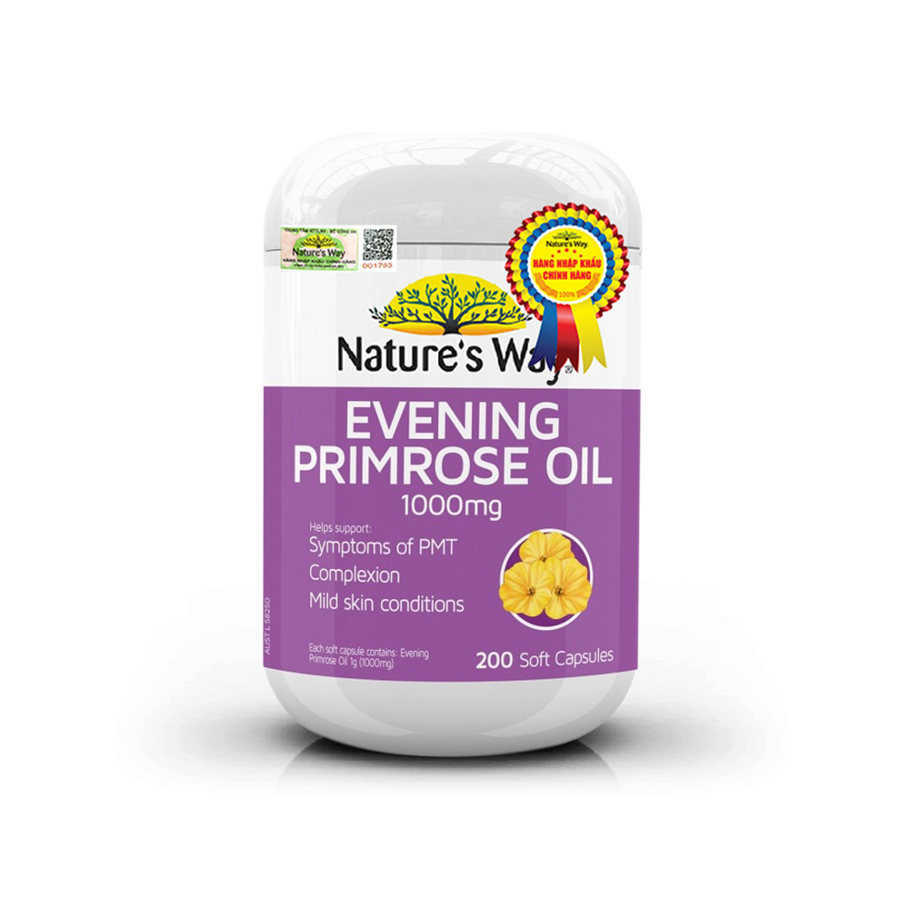 Viên uống tinh dầu hoa anh thảo Nature's Way Evening Primrose Oil 1000Mg