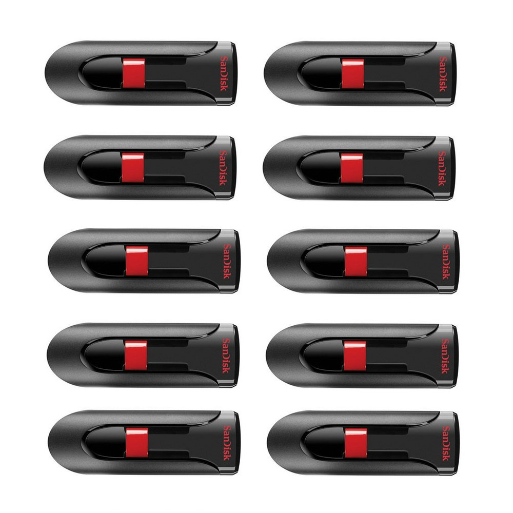 Bộ 10 USB 2.0 SanDisk Cruzer Glide CZ60 16GB - hàng chính hãng