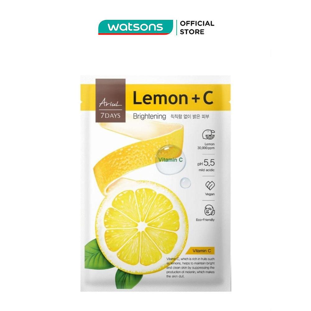 Mặt Nạ Ariul 7Days Lemon + Vitamin C Chanh Vàng Giảm Thâm Mụn &amp; Sáng Da 23ml