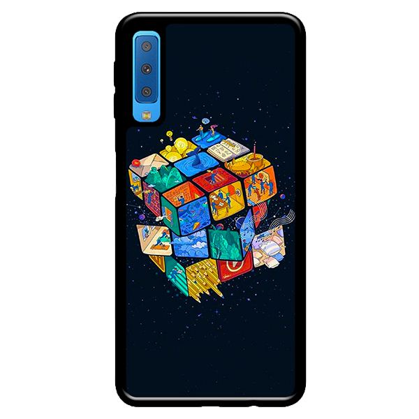 Ốp lưng cho Samsung Galaxy A50  mẫu XẾP HÌNH 1 - Hàng chính hãng