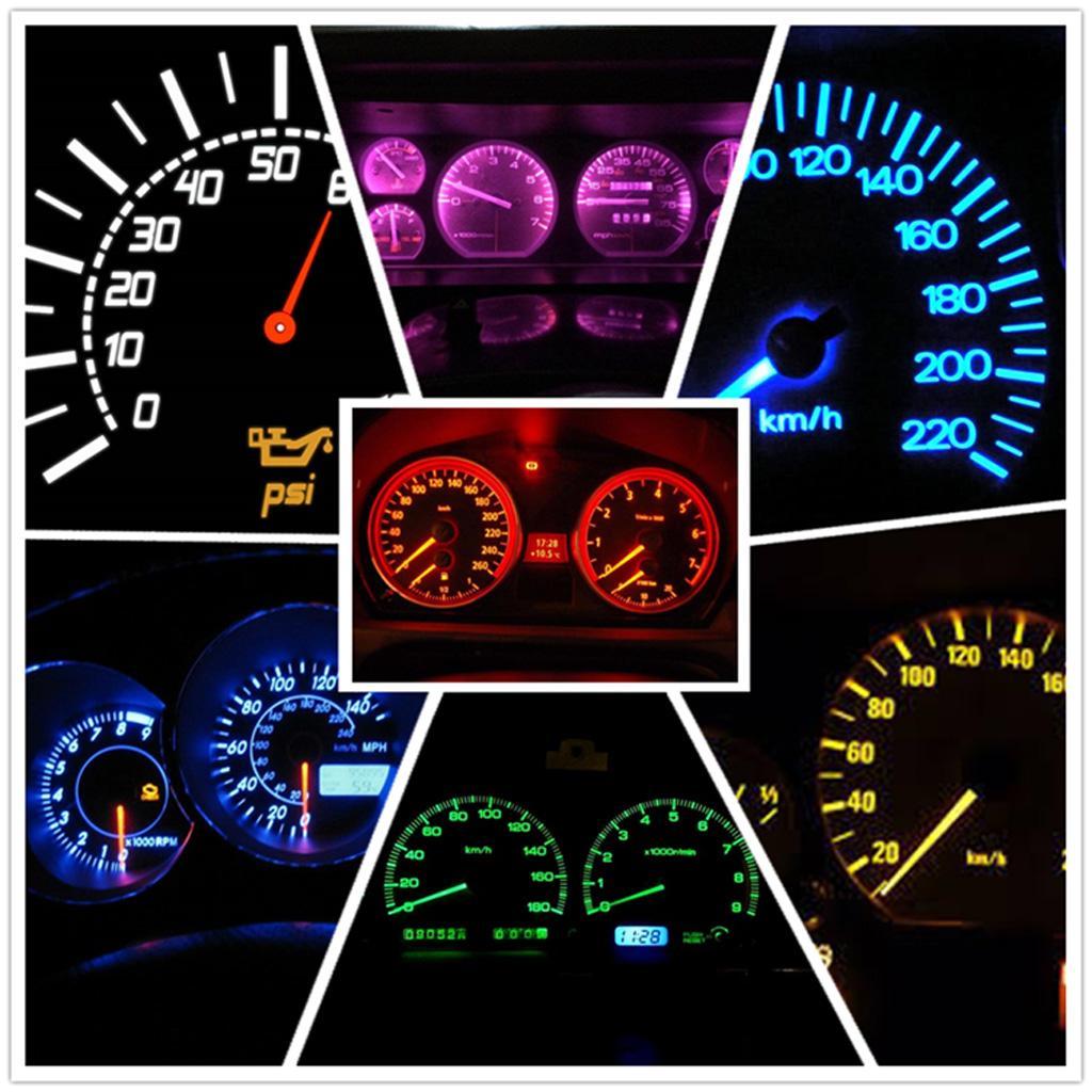 3x10 Pieces Car T5 3030 Instrument Panel Light for Twist Socket Ice Blue