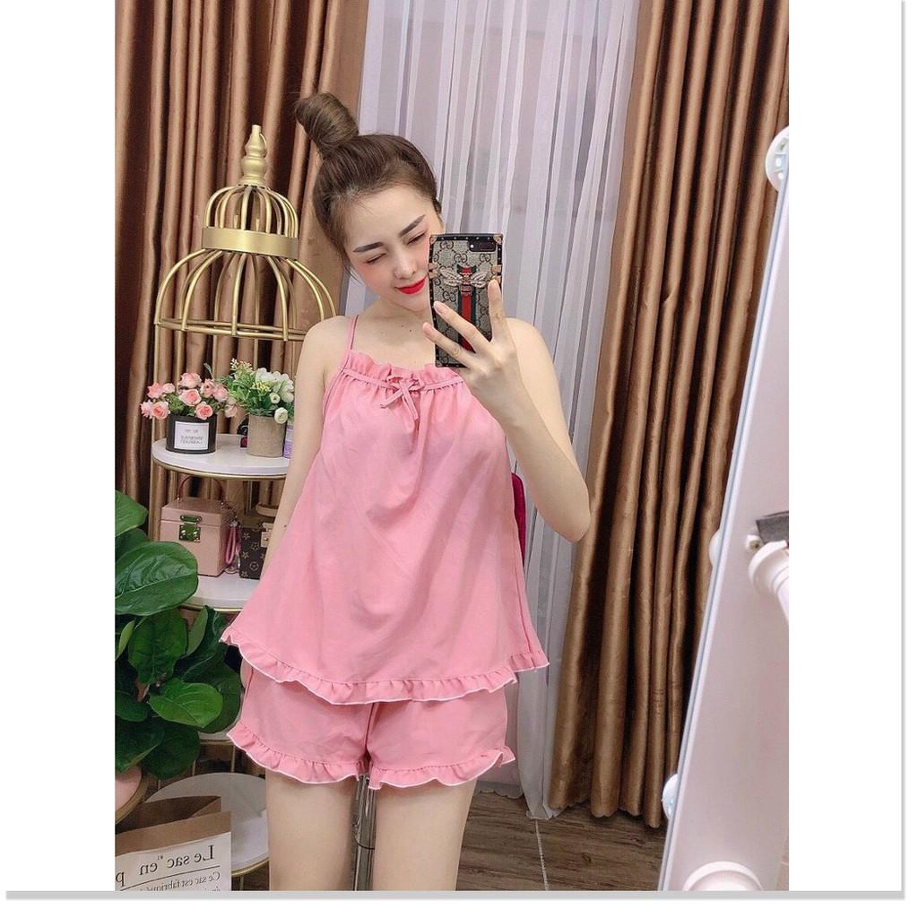 Set bộ tiểu thư mặc nhà Satin ngắn cực đẹp cho chị em KME STORE