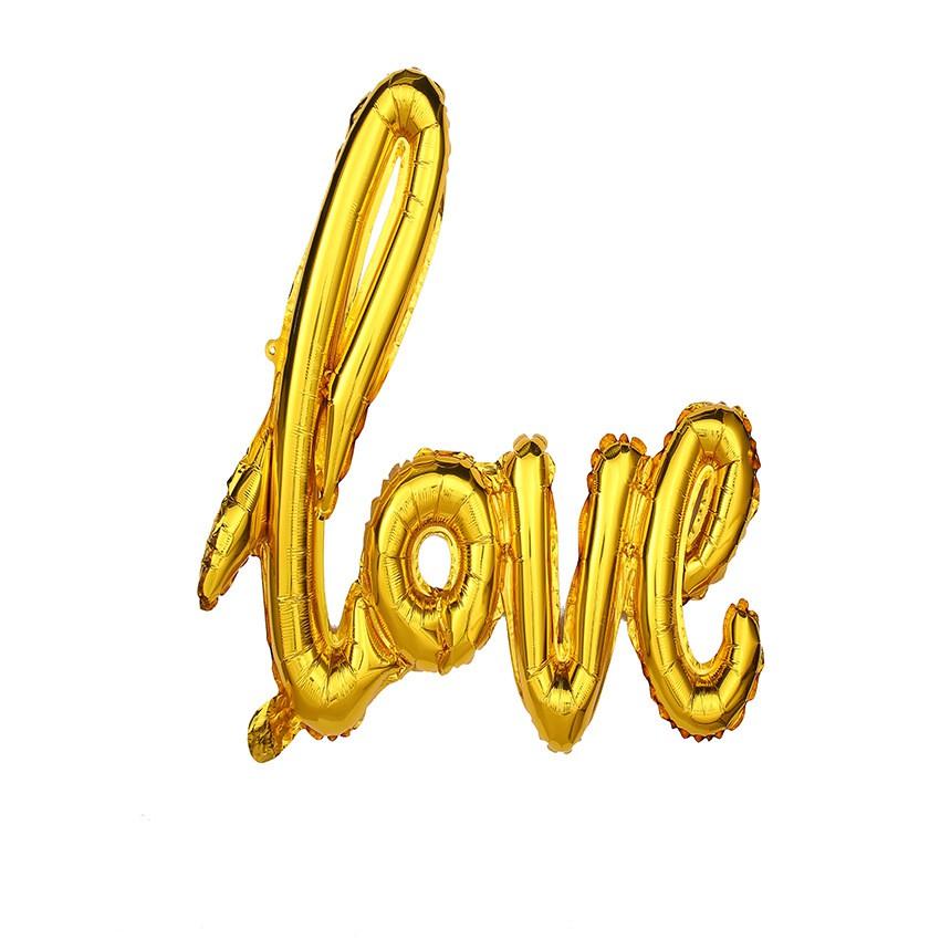 Bóng Chữ Love Trang Trí Tiệc Cưới, Sinh Nhật, Party Nhiều Màu