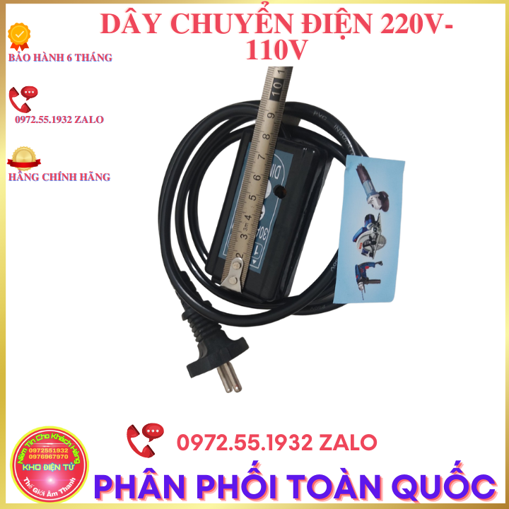 Ổ chuyển điện 220v sang 110v cho máy khoan cắt mài nội địa