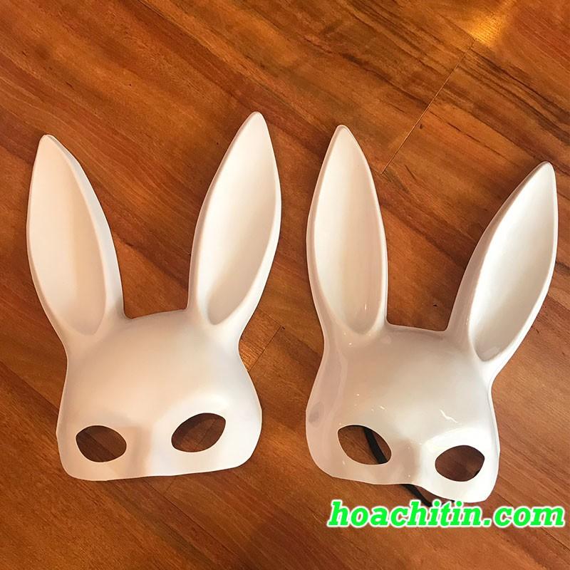 Mặt Nạ Thỏ Bunny Tai Dài Trắng hóa trang halloween