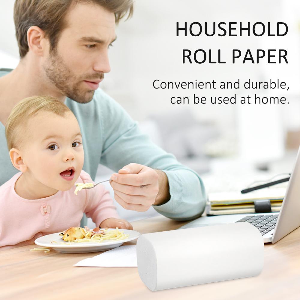 6 cuộn giấy vệ sinh mềm, bột giấy mịn, thân thiện môi trường, đa chức năng