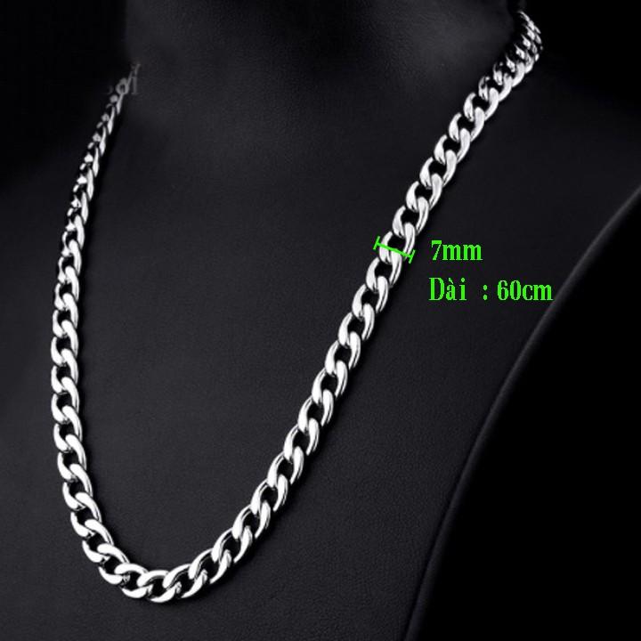 Dây chuyền nam kiểu lặc 7mm cực đẹp