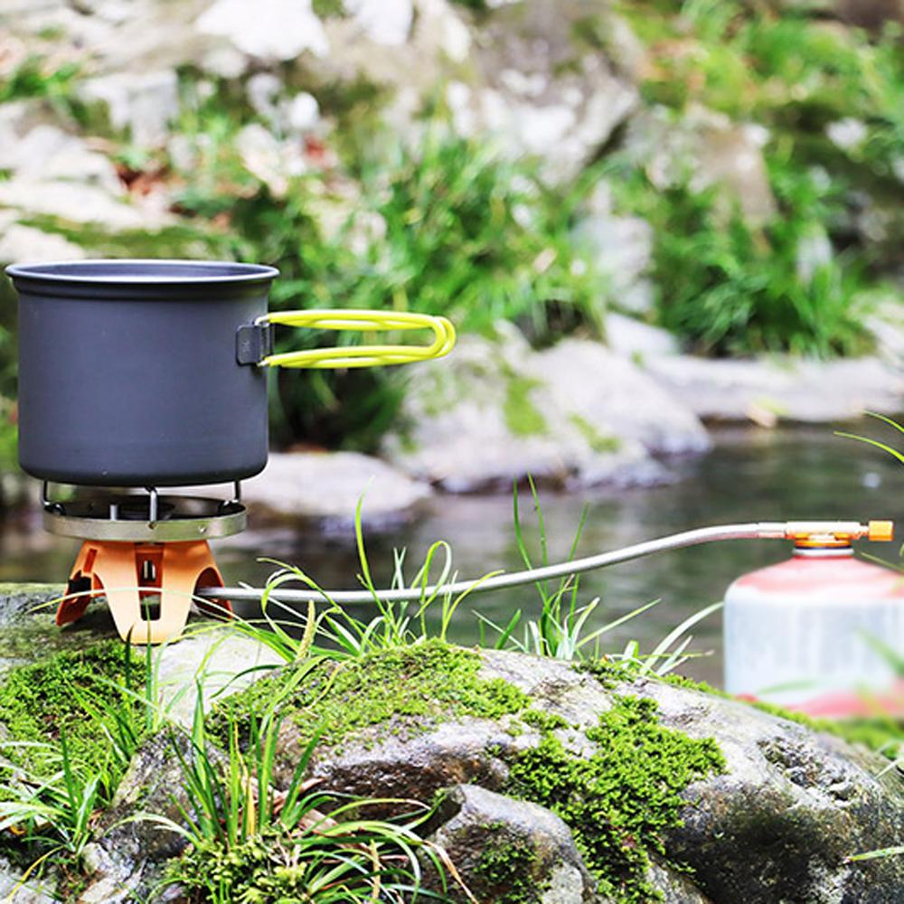 Outdoor Camping Metal Stoves Portable Picnic Barbecue Furnace Detachable Kettle Holder Stoves Mini Water Boiling Cooking Accessory