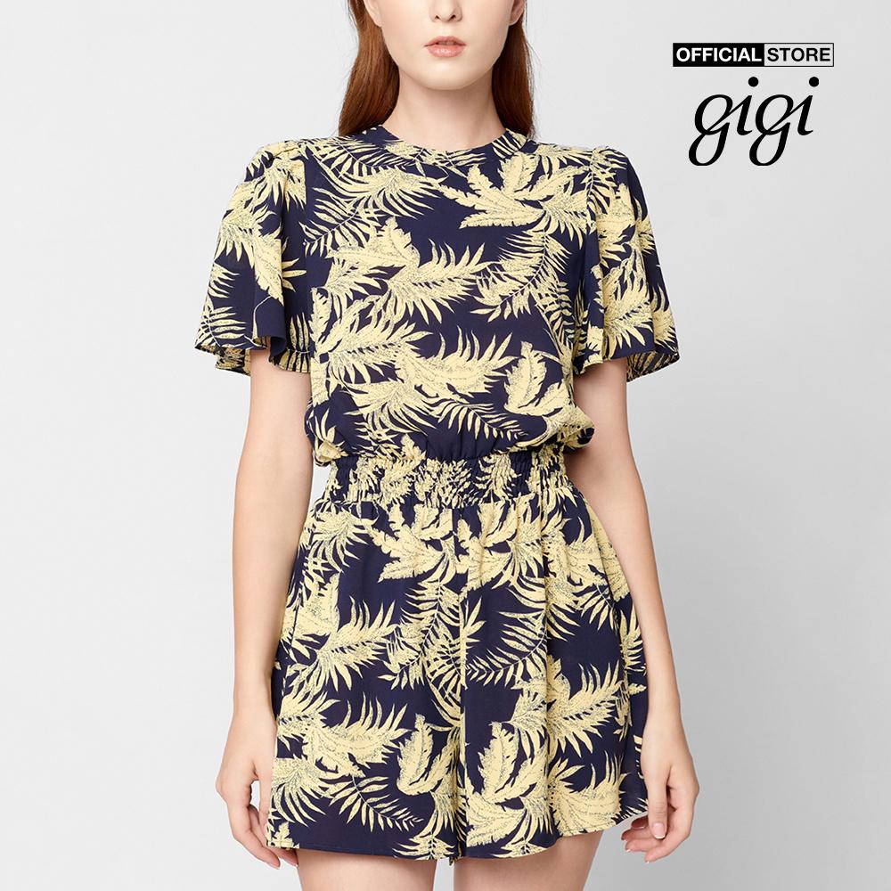 GIGI - Playsuits nữ ngắn tay khoét lưng hiện đại G2206S211608