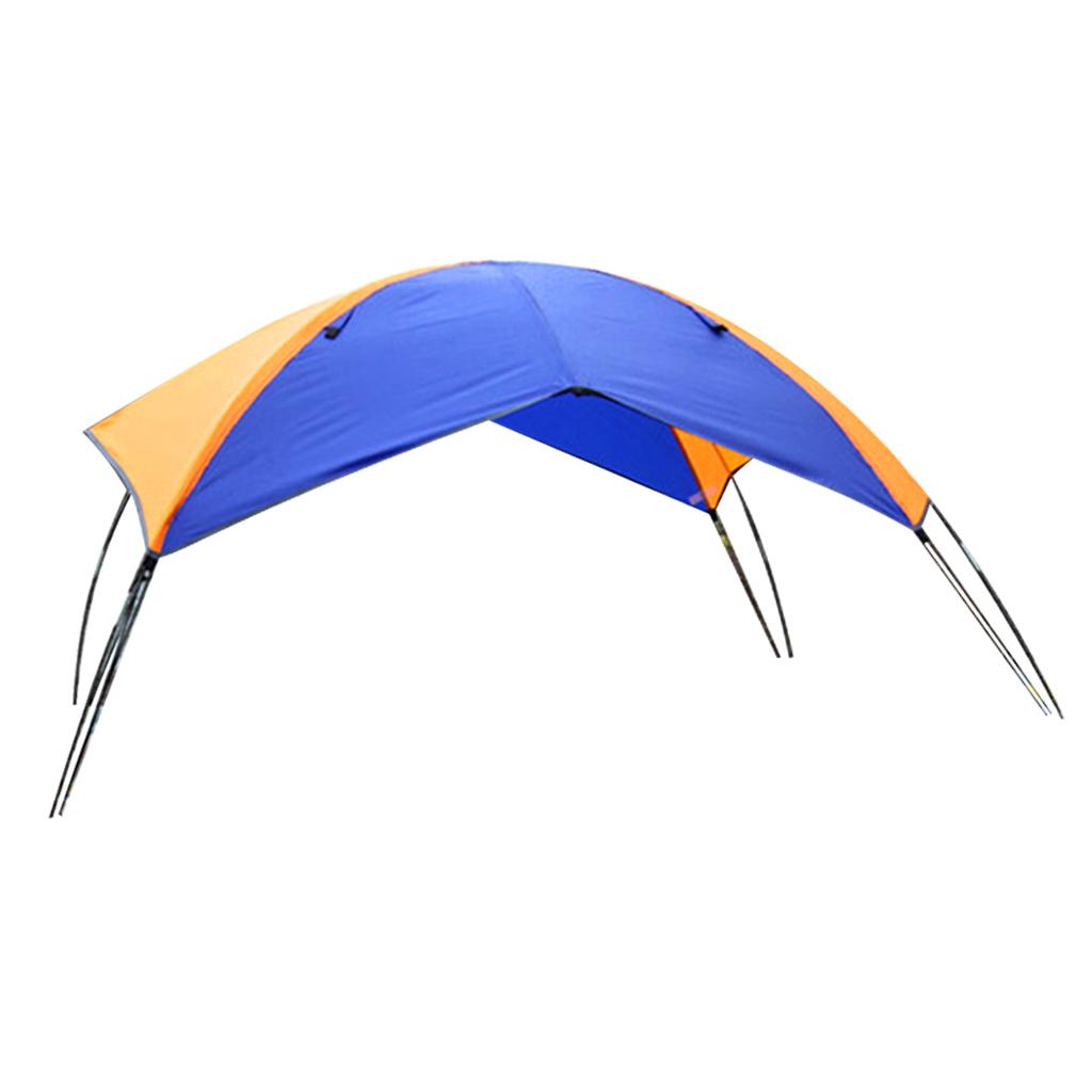 2-person Boat Sun Shade Shelter Kit Sailboat Awning Top Cover Fishing Tent