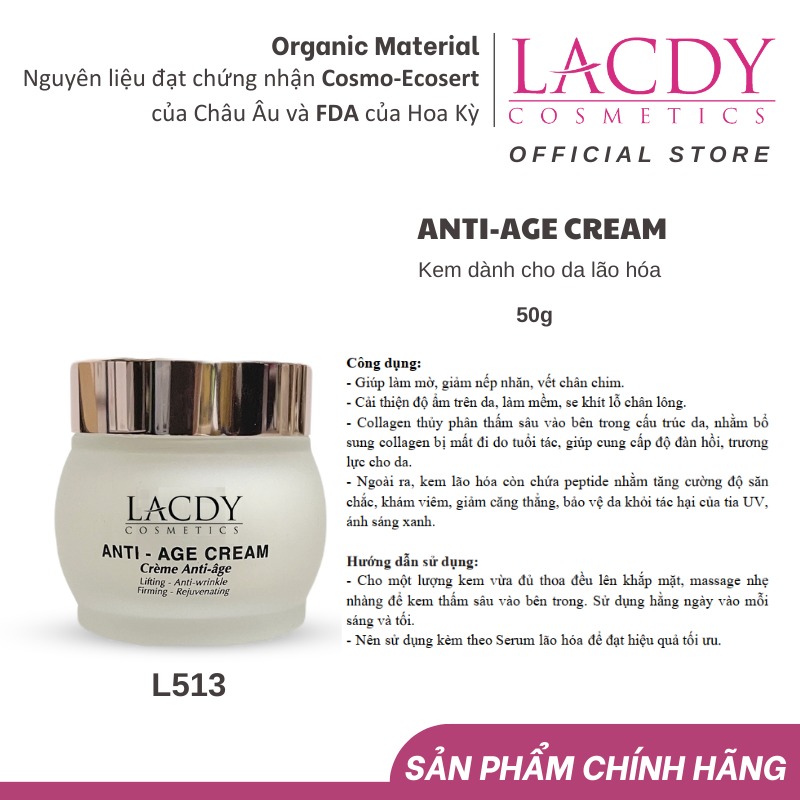 Kem dành cho da lão hoá - L513 ANTI-AGE CREAM 50g