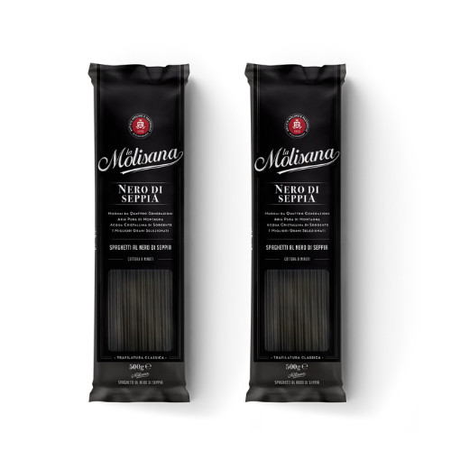 Combo 2 Gói Mì Mực Đen Al Nero Di Seppia La Molisana Nhập Khẩu Ý 500Gr x 2