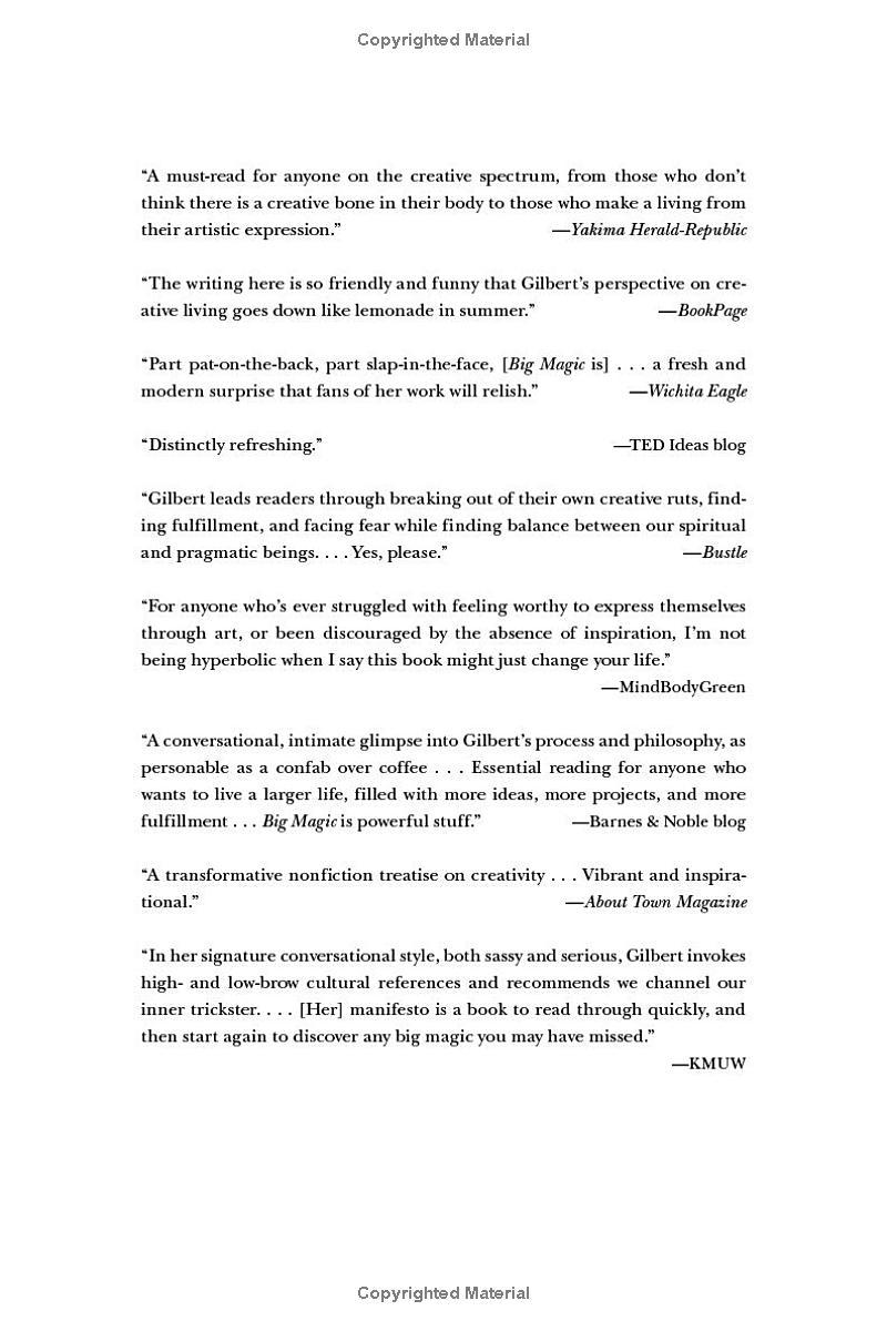 Sách ngoại văn: Big Magic