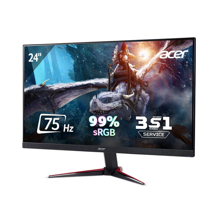 Màn hình Acer Nitro VG240Y (23.8&quot;/FHD/IPS/75Hz/1ms/250nits/HDMI+VGA+Audio/Freesync) - Hàng Chính Hãng