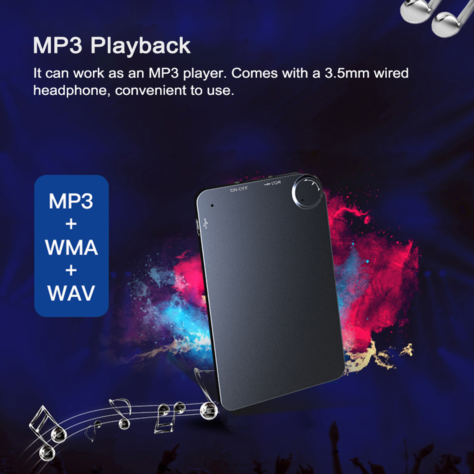 Máy nghe nhạc MP3 siêu mỏng K2 16GB kích hoạt bằng giọng nói