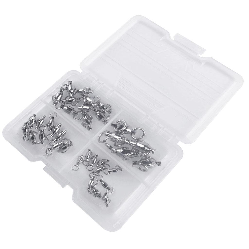 35pcs Heavy Duty Fishing Swivel Ball Bearing Swivels Sea Fishing Accessories