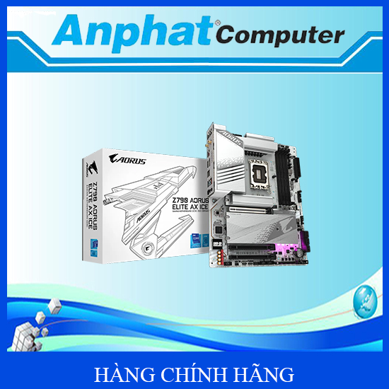 Mainboard Gigabyte Z790 AORUS ELITE AX ICE Socket LGA1700 - Hàng Chính Hãng