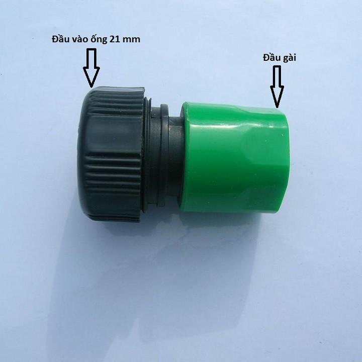 ĐẦU NỐI ỐNG 21mm RA ĐẦU NỐI GÀI - CAM701- XANH558