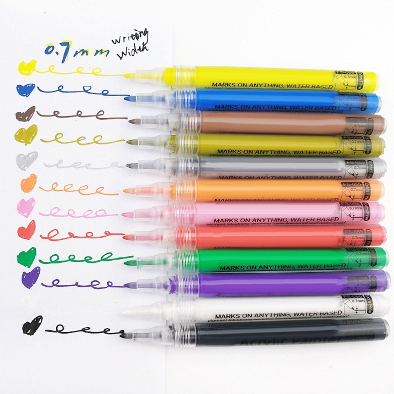3x Marker Pen Golf Sunscreen Alignment Marks Ball Liner Markers Pen Acrylic Ink Pen for Training Golfer