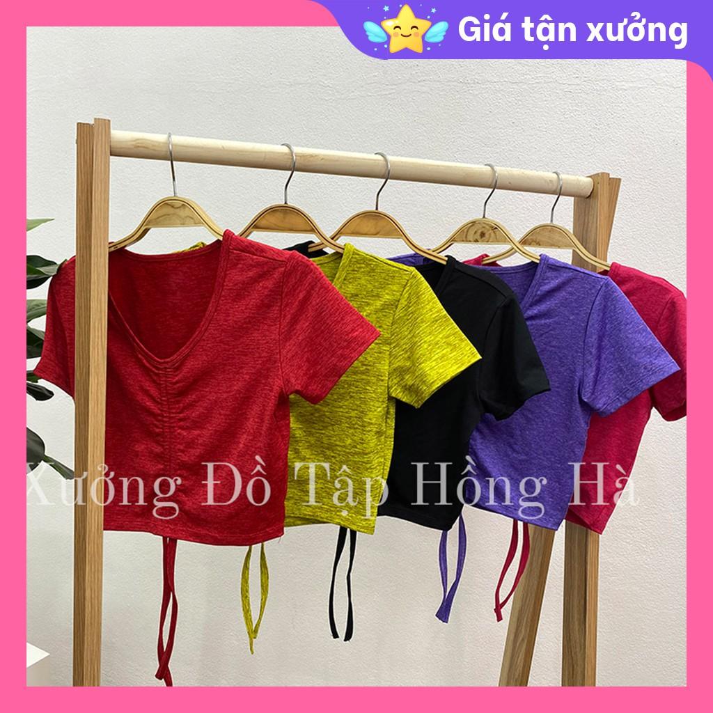 Ảnh Thật 100% - Mặc Là Mê Áo croptop tập GYM nữ đa năng - Yoga nữ - Áo tập croptop rút dây nhiều màu