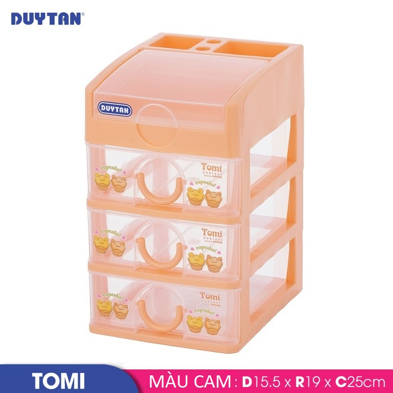 Tủ nhựa Duy Tân Tomi nhỏ 4 ngăn - 42191 - Giao màu ngẫu nhiên - Hàng chính hãng