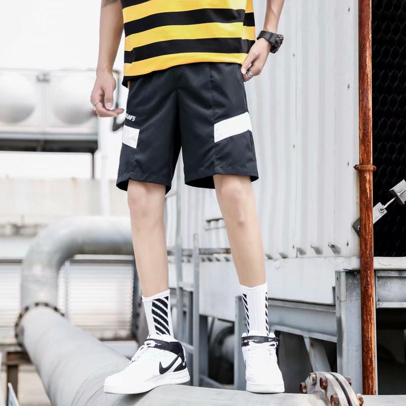 Quần Short Dáng Rộng Phối Màu Thời Trang Mùa Hè Cho Nam