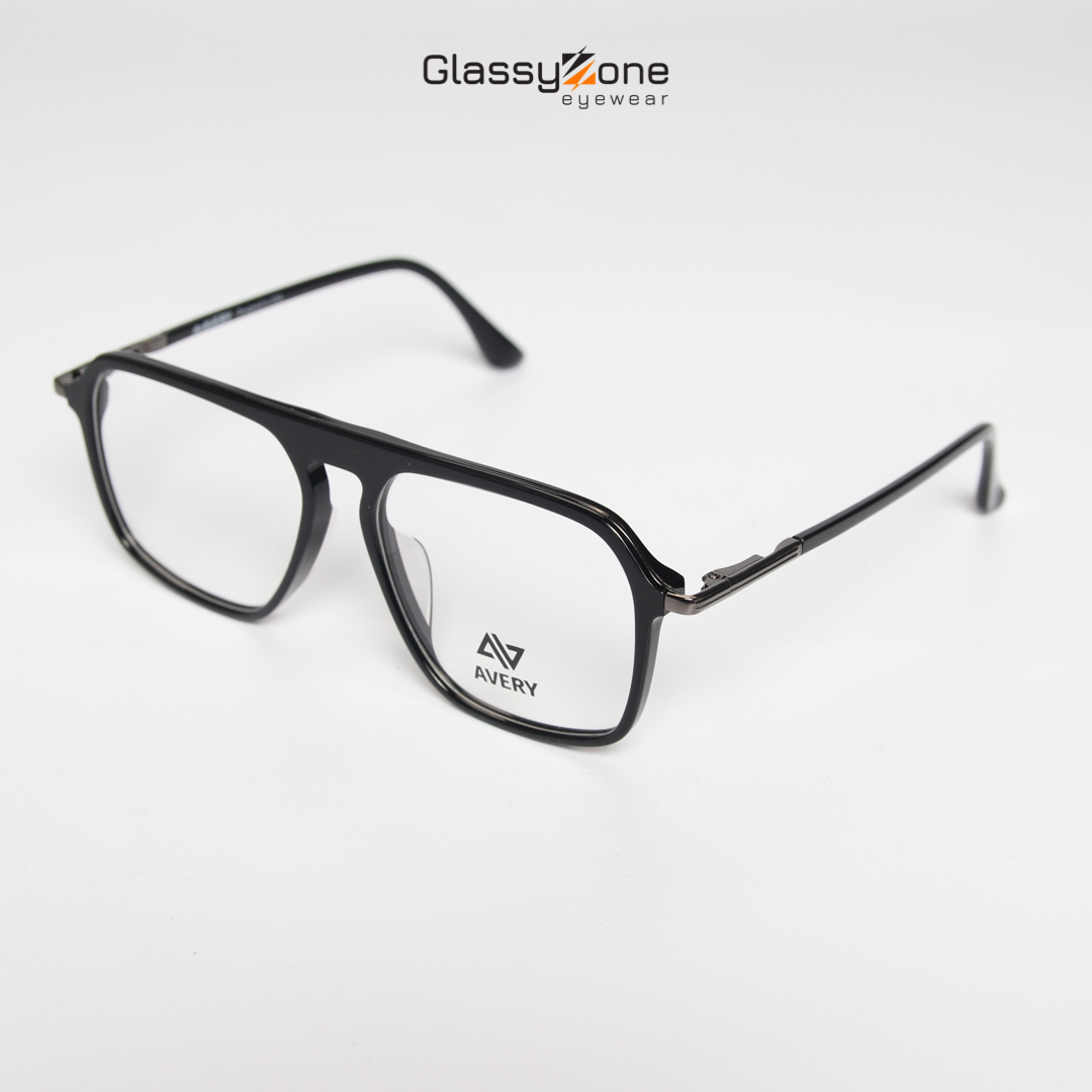 Gọng kính cận, Mắt kính giả cận Acetate Form vuông Nam Nữ Avery 14034 - GlassyZone