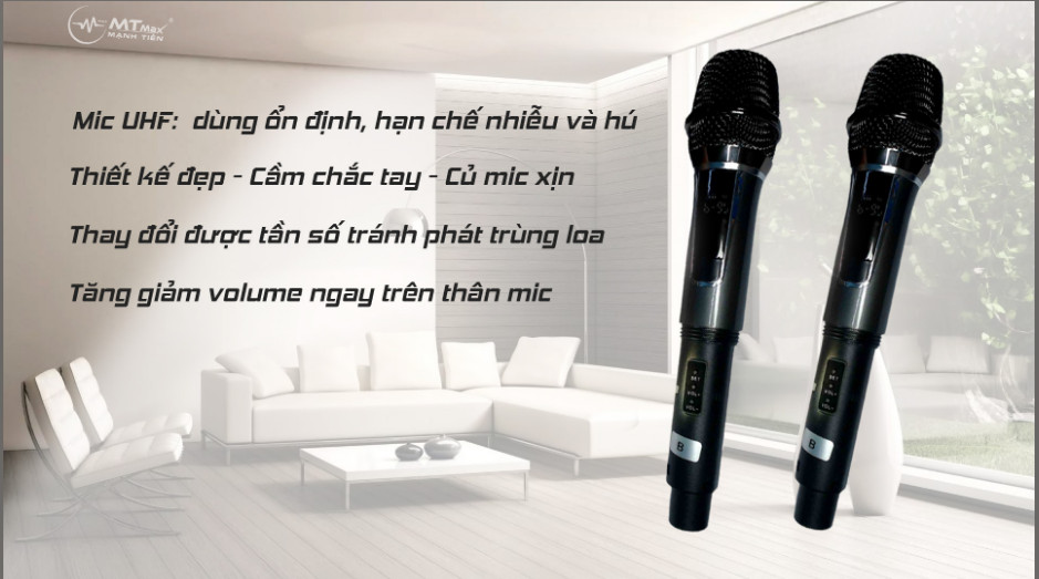 Loa Bluetooth karaoke xách tay MTMAX V7 kèm 2 mic đủ các kết nối hàng chính hãng nhỏ gọn cao cấp tiện lợi xách đi du lịch dã ngoại tiệc ngoài trời