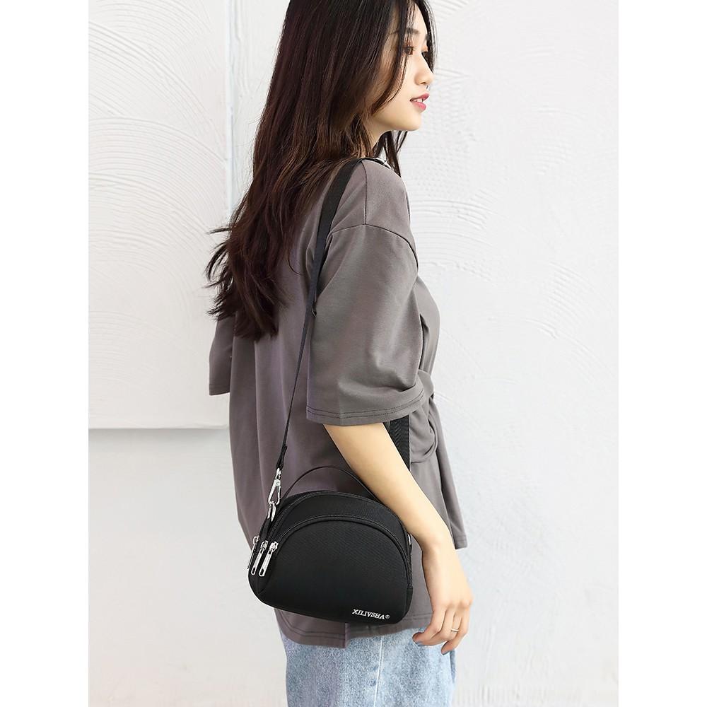 Women's Bag Crossbody Phone Bag Fashionable All-Match Waterproof Shoulder Bag Leisure Multi-Compartment Oxford Bag