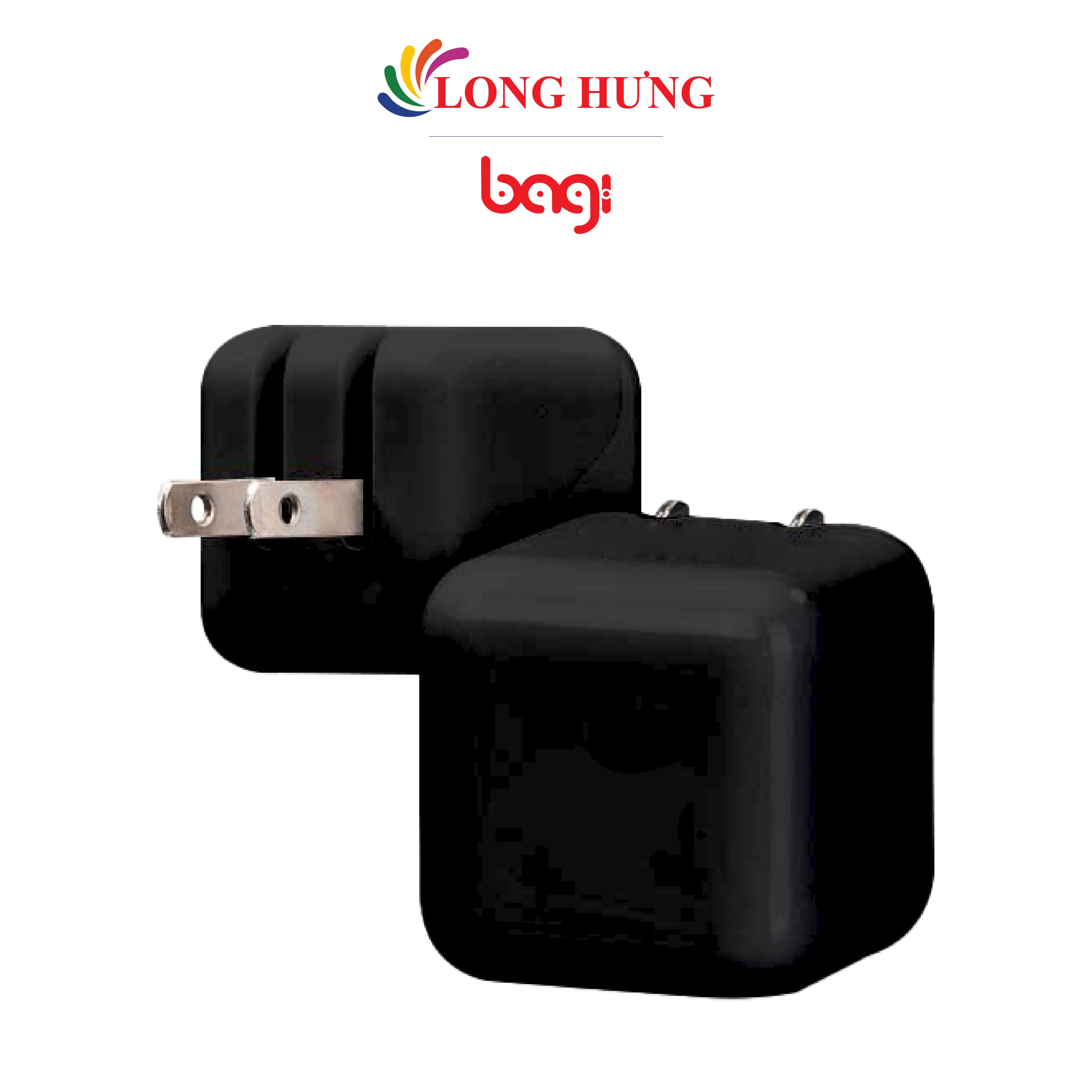 Cốc sạc Bagi 2.5A 2USB CE-M25 - Hàng chính hãng - Đen