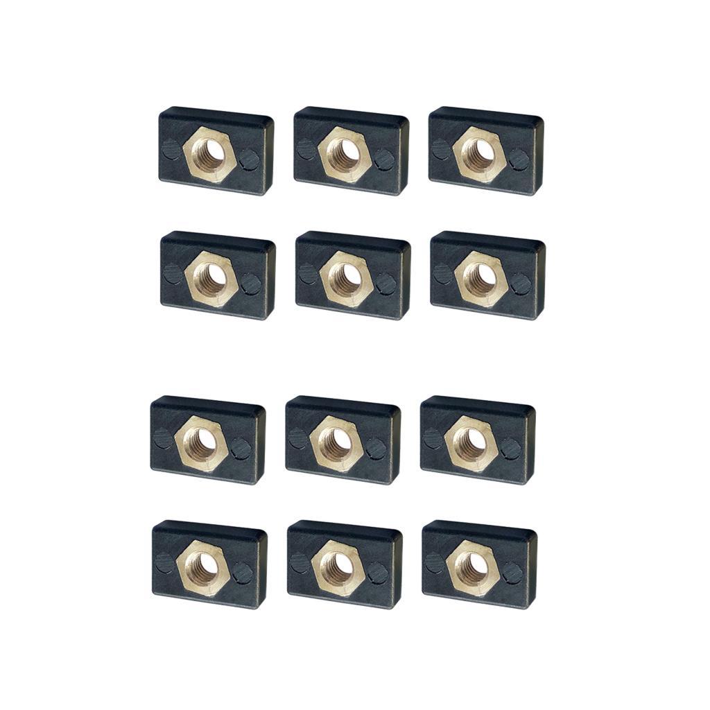 12pcs Kayak Rail/Track Screws Track Nuts Hardware Gear Mount Replacement Kit