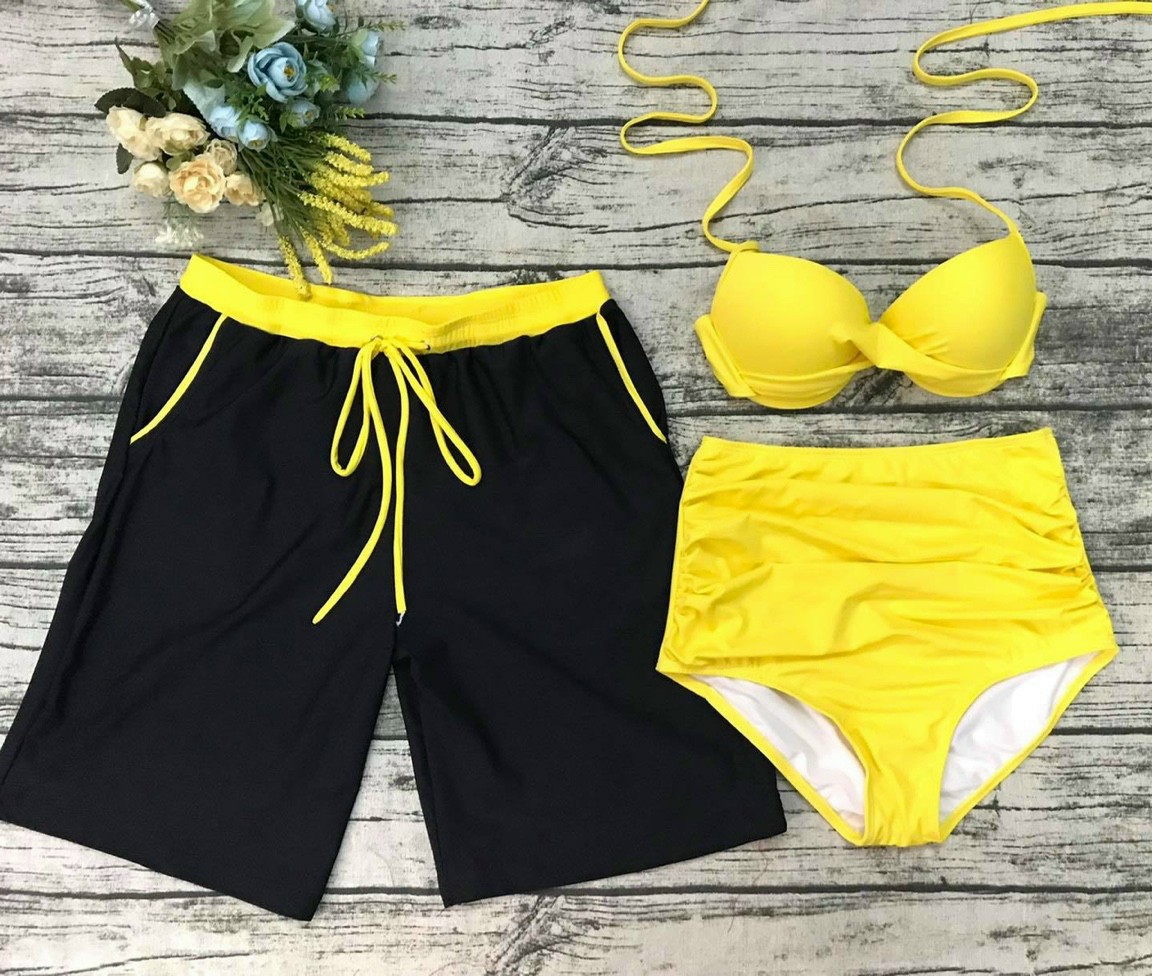 Set Đồ Bơi Nam Nữ 3 Mảnh